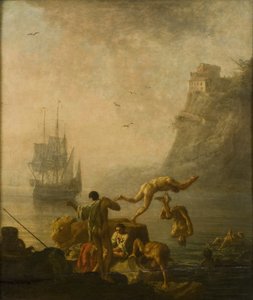 Uomini che fanno il bagno da Pierre Jacques Volaire